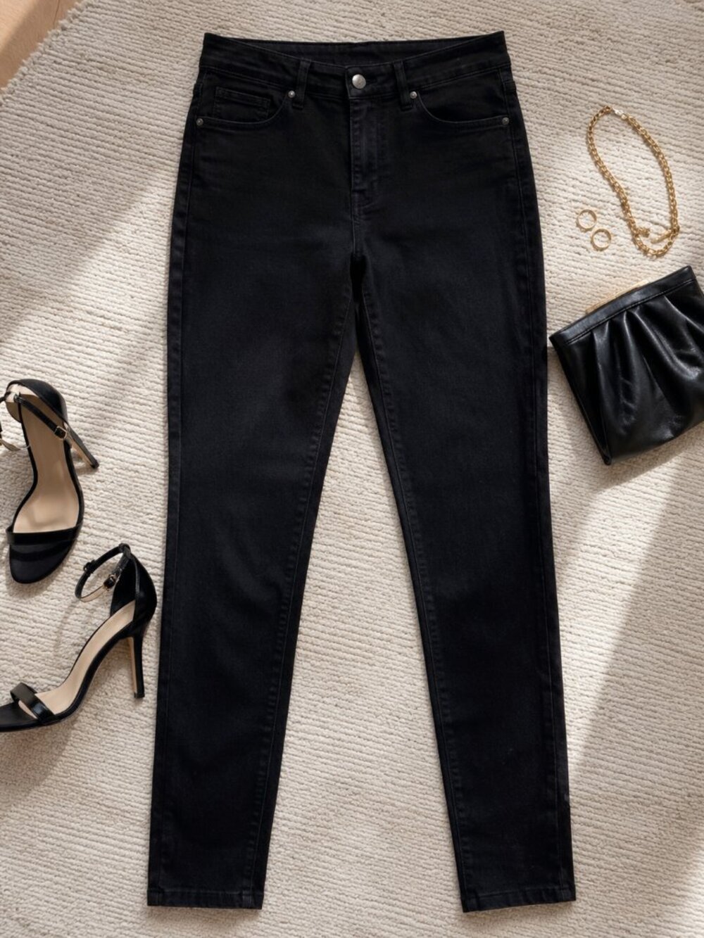 Workshop by Republic Petite Black Skinny Ankle Jeans NWT